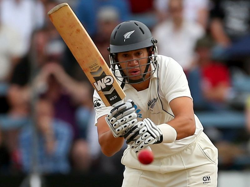 ...while Ross Taylor was on 41 when the rain arrived at lunch.