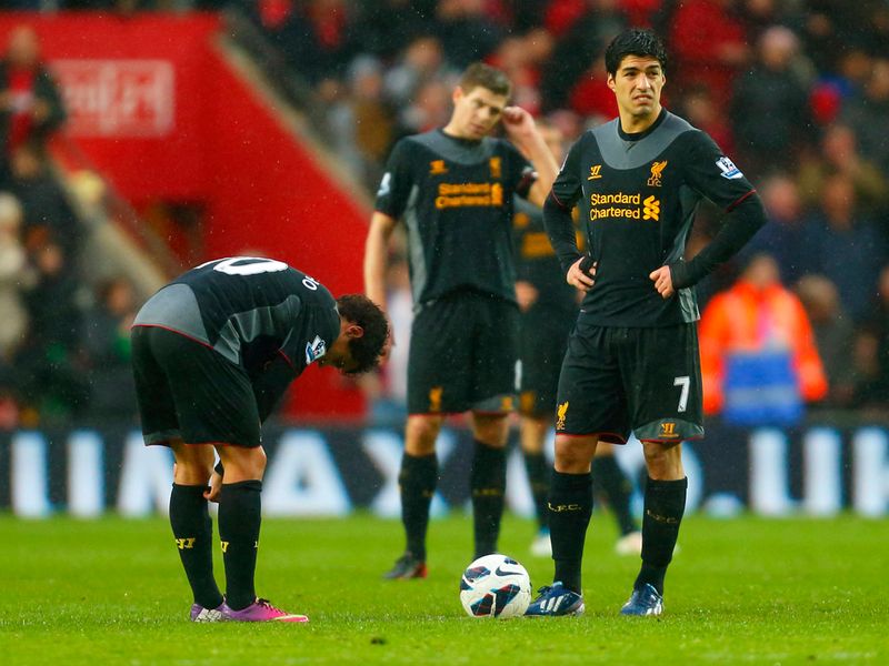 But Liverpool now trail fifth-placed Arsenal by five points