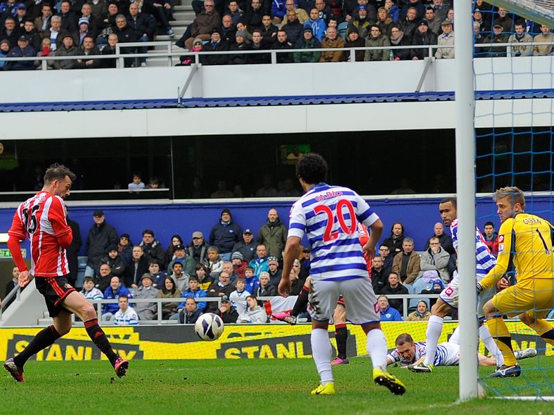 Steven Fletcher nets the opener for Sunderland at QPR