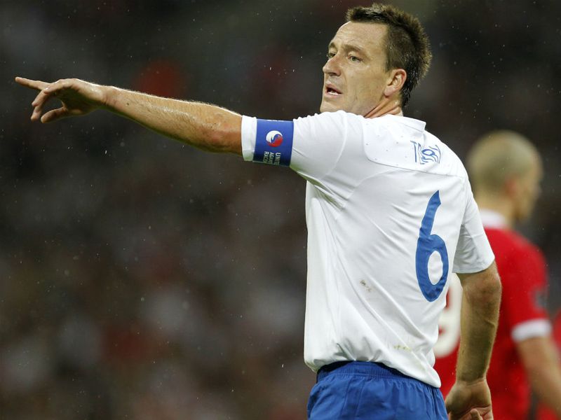 Ferdinand then loses the captaincy to John Terry, ahead of the Euro 2012 qualifier against Wales
against Wales