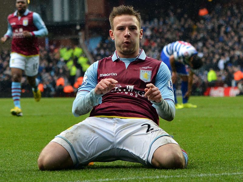 Andreas Weimann strikes in the second half to put Villa 2-1 up against QPR