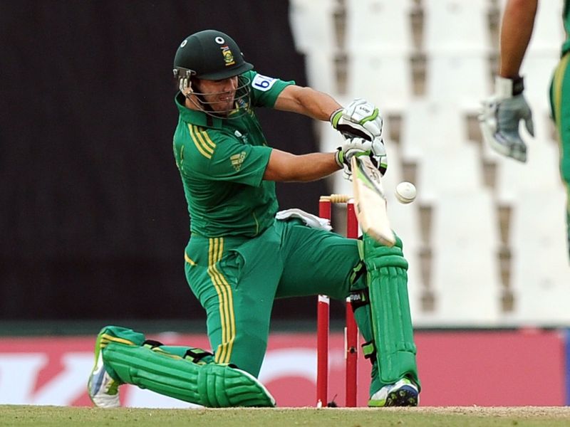 AB de Villiers' move to the top of the knock brought moderate success.