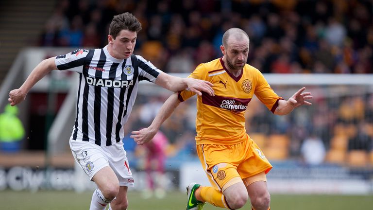 James McFadden (right): Scored a late free-kick to earn Motherwell a draw