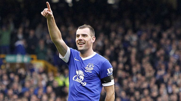 Darron Gibson: Celebrates his deflected opener