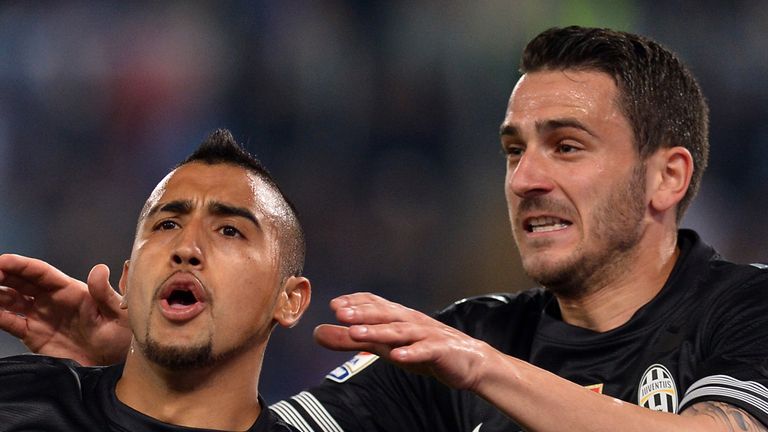 Arturo Vidal: Two first-half goals secured victory for Juve