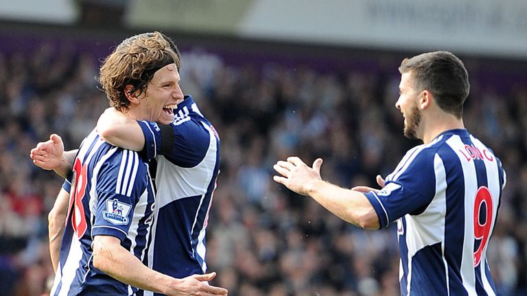 Billy Jones: Celebrates his goal against Newcastle