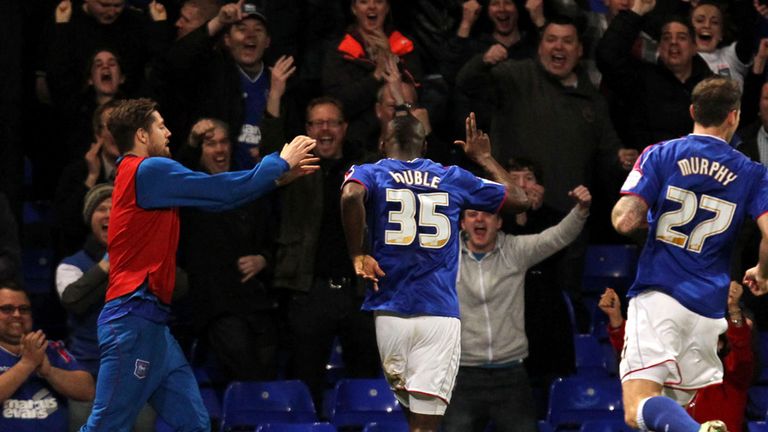 Frank Nouble: On the scoresheet for Ipswich