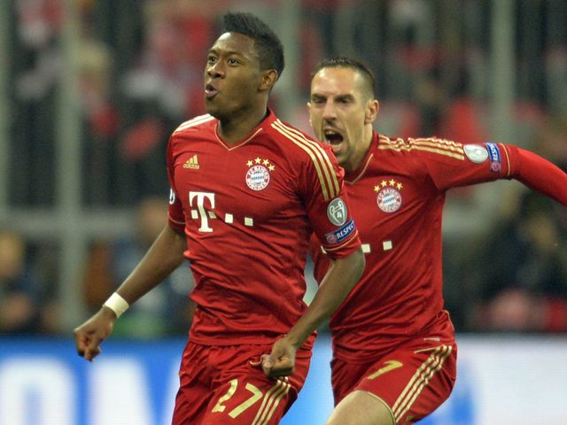 David Alaba gave Bayern a first-minute lead
