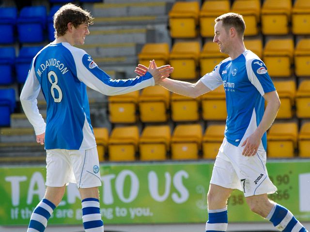 Murray Davidson and Steven MacLean celebrate