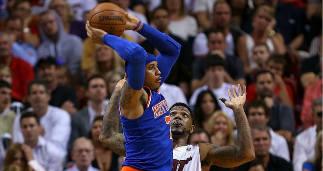 Carmelo Anthony: Racked up 50 points