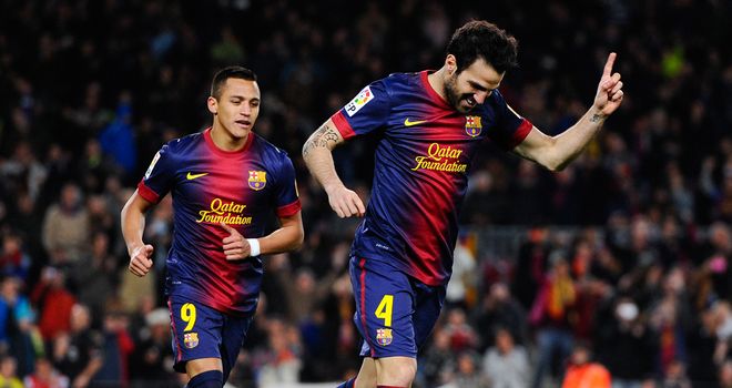 Cesc Fabregas: hat-trick hero for Barca
