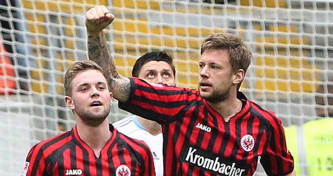 Marco Russ celebrates the game's only goal