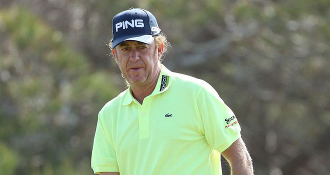 Miguel Angel Jimenez: Has been sidelined with a broken leg since December