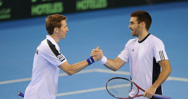 Colin Fleming and Jonny Marray: Doubles victory for Britain