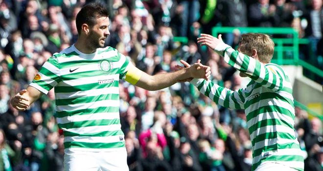 Joe Ledley and Kris Commons: Will be rested for the visit to Motherwell