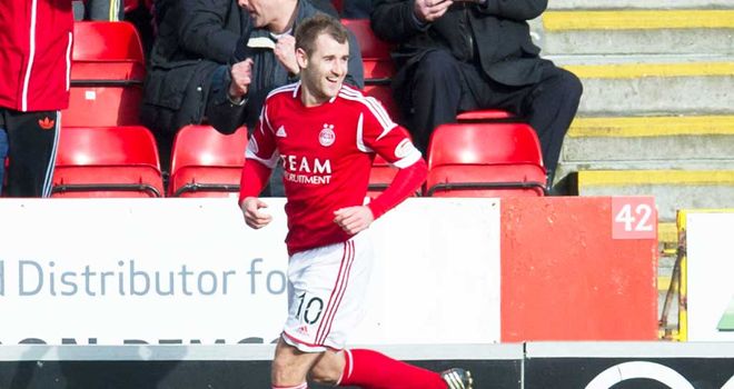 Niall McGinn: Scored the only goal of the game as Aberdeen beat Kilmarnock