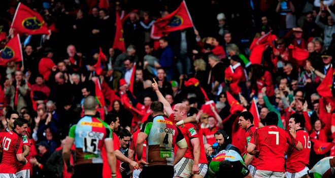 Munster fans: much in evidence at the Stoop showdown