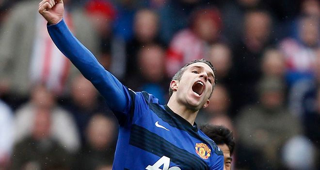 Robin van Persie: Was delighted to end his goal drought