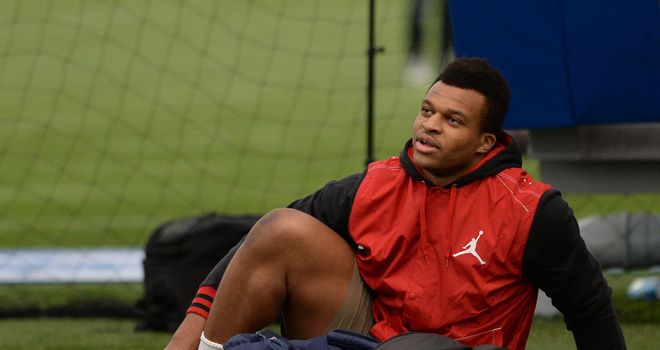 Lawrence Okoye continues his transformation into NFL player