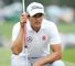 Adam Scott with the long putter that won him the Masters