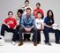 David Beckham with Sky Sports Living for Sport participants Adam Brown, Eden Anderson, Michele Meola, Maariyah Atta, Conor Greensmith and Nahida Begum