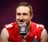 Joe Staley of the San Francisco 49ers talking before their Super Bowl appearance.