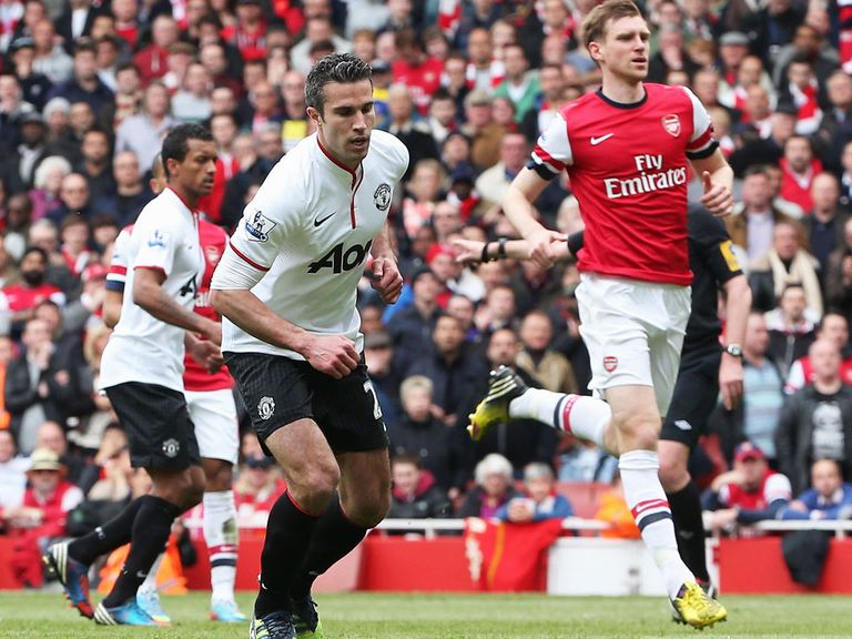 Robin van Persie: Scored against Arsenal on Sunday