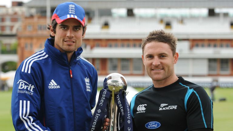Alastair Cook and Brendon McCullum: Competed in five Tests in recent months