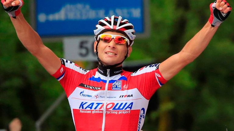 Maxim Belkov launched his lone bid for victory 55km out