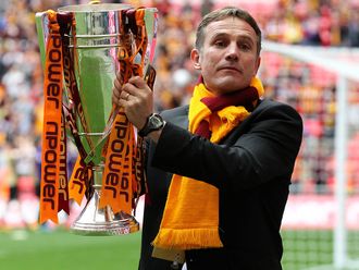 Phil Parkinson: Celebrating Bradford's League Two play-off final win