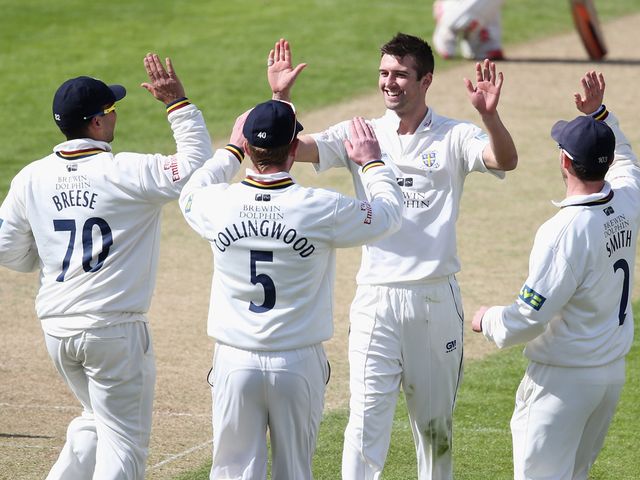 Mark Wood: Three wickets in four balls