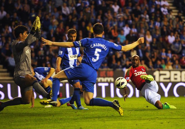 Dwight Tiendalli fires home Swansea's winner