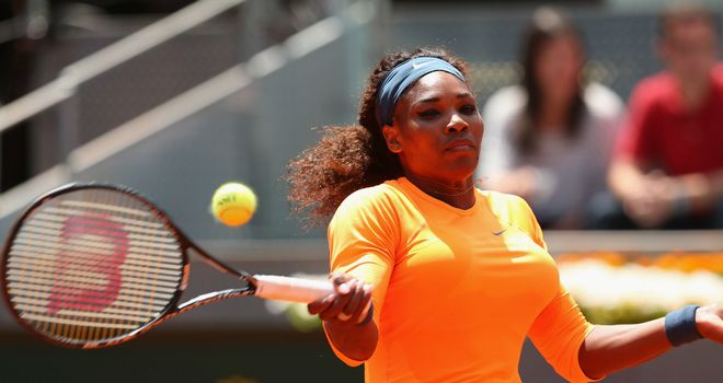 Serena Williams: American is defending her title in Madrid