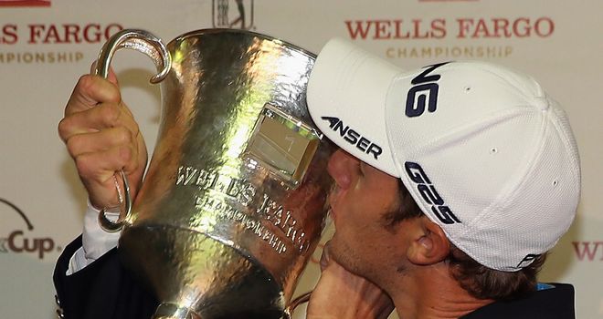 Success: Ernst savours his moment of glory