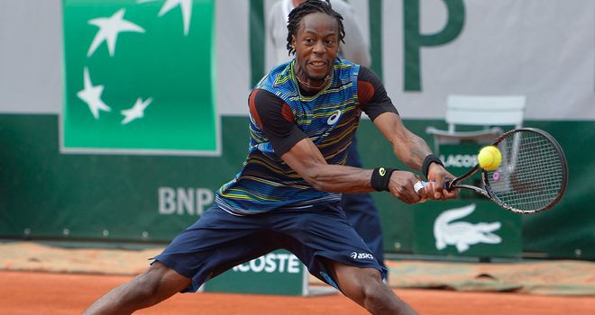 Gael Monfils: Bested his fellow Frenchman in Stuttgart