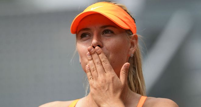 Maria Sharapova: Proved too strong for Kaia Kanepi