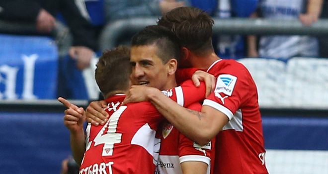 Stuttgart celebrate Vedad Ibisevic's double