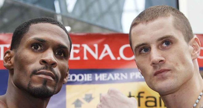 Ricky Burns (R) and Jose Gonzalez: Both weighed in at 9st 8lbs 1/2