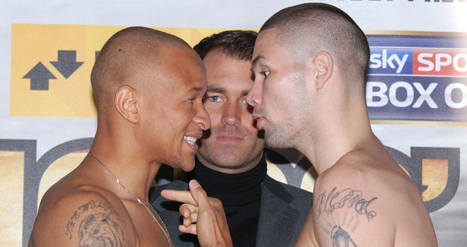 Isaac Chilemba (L) and Tony Bellew: Both talking tough ahead of the rematch (leighdawneyphotography.com)
