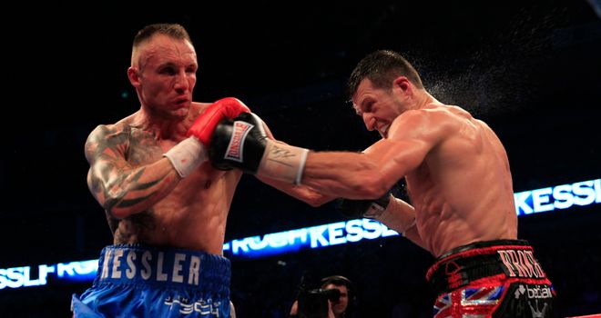 Carl Froch and Mikkel Kessler: Served up another thriller (photo courtesy of Lawrence Lustig)