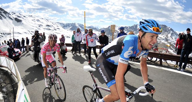 Ryder Hesjedal survived the Passo dello Stelvio on his way to Giro victory last year