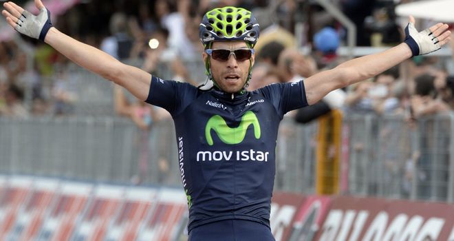 Giovanni Visconti rode solo to his second victory of the race