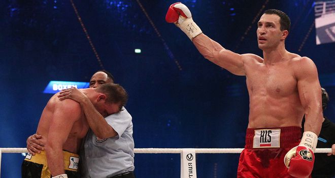 Wladimir Klitschko on his way to an easy victory
