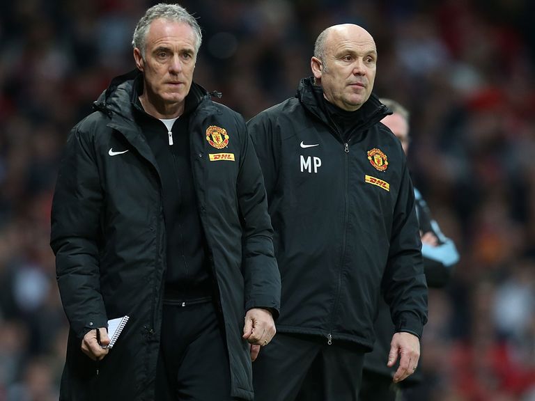 Eric Steele with former Man United assistant manager Mike Phelan