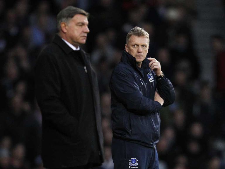 Sam Allardyce and David Moyes: Managers set to lock horns again at Upton Park