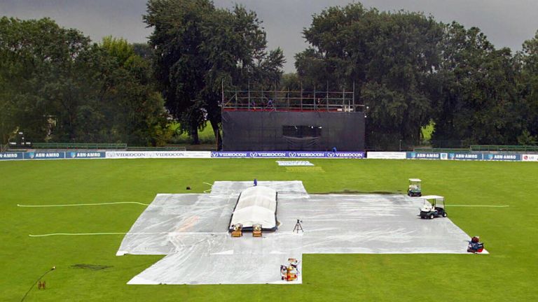 Another rainy day at Amstelveen caused the YB40 clash to be called off without a ball bowled