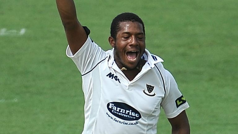 Chris Jordan: First player to reach 50 Championship wickets for the season