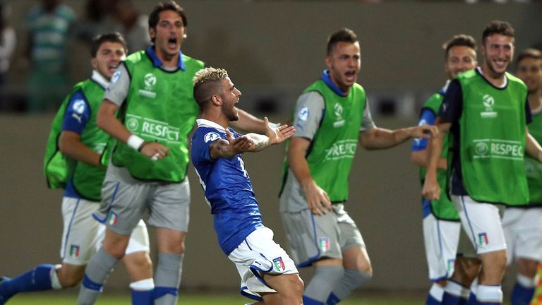 Lorenzo Insigne: Celebrates his winner