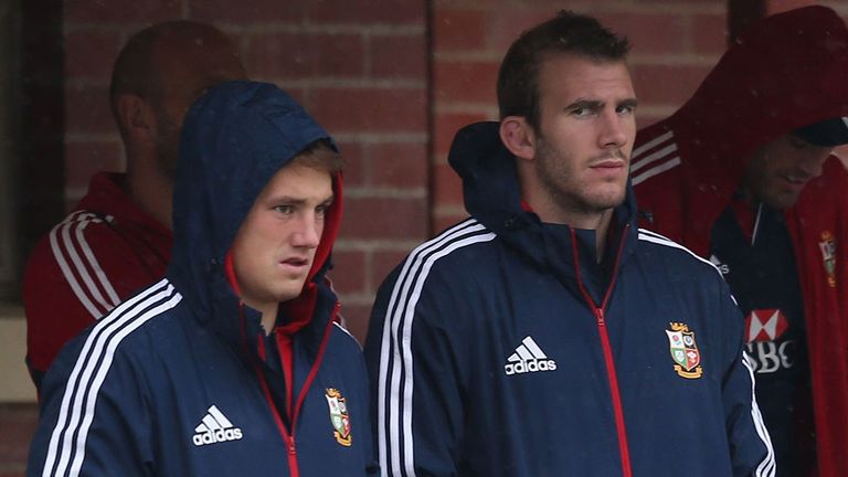 Jonathan Davies and Tom Croft: Watch on as the Lions train