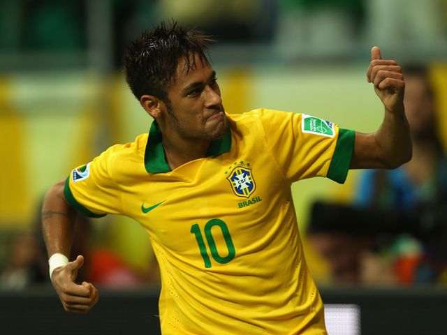 Neymar was on target again for Brazil